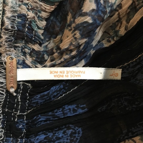 Free People Navy and Beige Floral Tunic - Picture 4 of 4